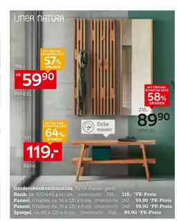 XXXLutz Linea natura garderobenkombination Angebot