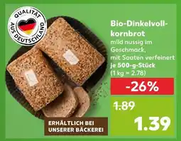 Kaufland Bio-dinkelvollkornbrot Angebot