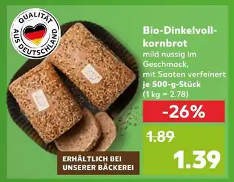 Kaufland Bio-dinkelvollkornbrot Angebot