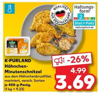 Kaufland K-purland hähnchen-minutenschnitzel Angebot