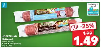 Kaufland Heidegrund mettwurst Angebot