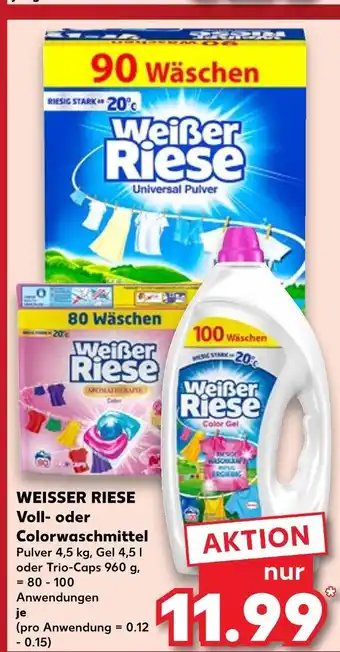 Kaufland Weißer riese universal pulver Angebot
