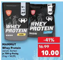 Kaufland Mammut whey protein vanilla Angebot