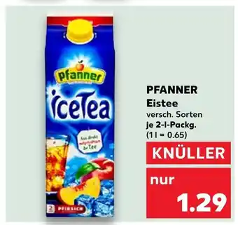 Kaufland Pfanner eistee Angebot