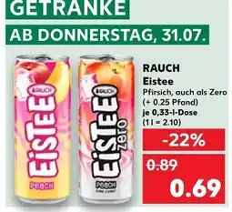 Kaufland Rauch eistee pfirsich Angebot