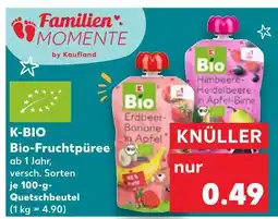 Kaufland K-bio bio-fruchtpüree erdbeer-banane in apfel Angebot