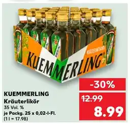Kaufland Kuemmerling kräuterlikör Angebot