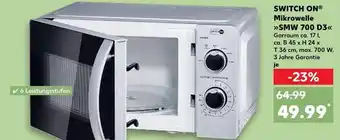Kaufland Switch on mikrowelle smw 700 d3 Angebot
