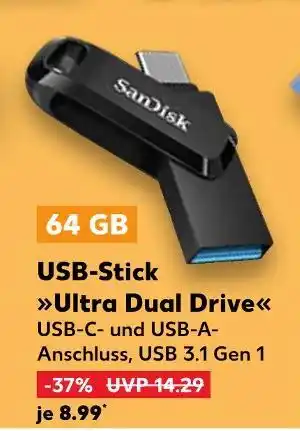 Kaufland Sandisk usb-stick ultra dual drive Angebot