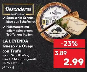 Kaufland La leyenda queso de oveja con trufa Angebot