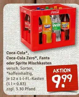 nahkauf Coca-cola, coca-cola zero, fanta oder sprite mischkasten Angebot