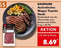 Kaufland Baumann australisches wagyu topside steak Angebot