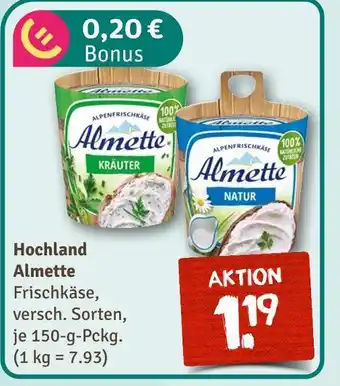 nahkauf Hochland almette kräuter Angebot