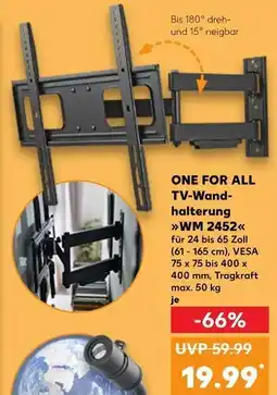 Kaufland One for all tv-wandhalterung wm 2452 Angebot