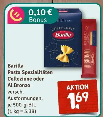 nahkauf Barilla pasta spezialitäten collezione Angebot