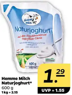 NETTO Hemme Milch Naturjoghurt Angebot
