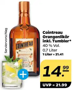 NETTO Cointreau Orangenlikör inkl. Tumbler Angebot