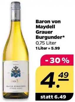 NETTO Baron von Maydell Grauer Burgunder Angebot