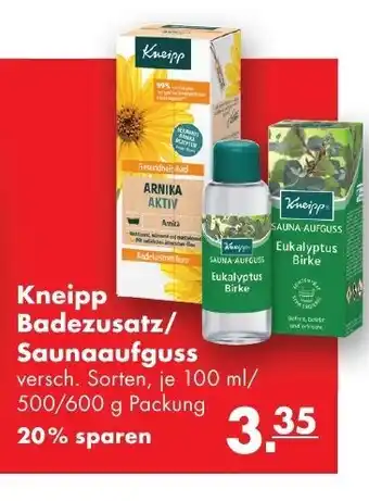 Handelshof Kneipp Badezusatz/ Saunaaufguss 100ml/500/600g Angebot