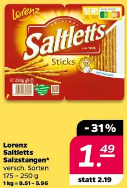 NETTO Lorenz Saltletts Salzstangen Angebot