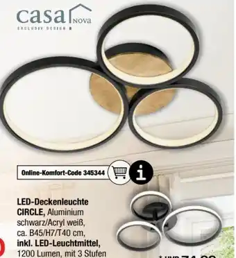 Ostermann Casa Nova LED-Deckenleuchte Circle Angebot