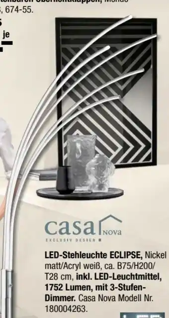 Ostermann Casa Nova LED-Bogenstehleuchte Eclipse Angebot