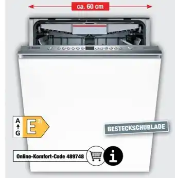 Ostermann Bosch Einbau-Geschirrspüler SMV46KX04E Angebot