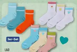 Aldi Nord L & D Kinder-Socken 3 Paar Angebot