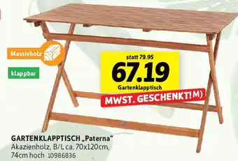 SCONTO GARTENKLAPPTISCH ,,Paterna" Angebot
