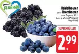 Edeka Heidelbeeren oder Brombeeren Angebot