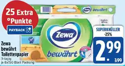 Edeka Zewa bewährt Toilettenpapier Angebot