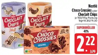 Edeka Nestlé Choco Crossies oder Choclait Chips Angebot