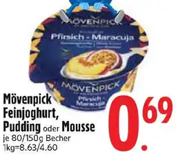 Edeka Mövenpick Feinjoghurt, Pudding oder Mousse Angebot