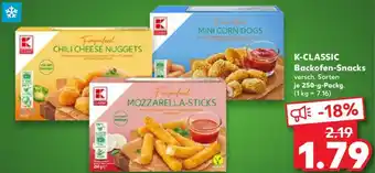 Kaufland K-CLASSIC Backofen-Snacks Angebot