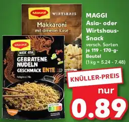 Kaufland MAGGI Asia- oder Wirtshaus-Snack Angebot