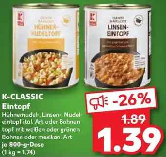Kaufland K-CLASSIC Eintopf Angebot