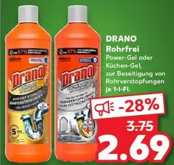 Kaufland DRANO Rohrfrei Angebot