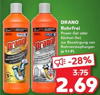 Kaufland DRANO Rohrfrei Angebot