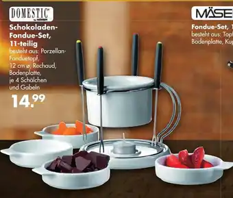 Handelshof Domestic Schokoladen- Fondue-Set, 11 -teilig 12cm Angebot