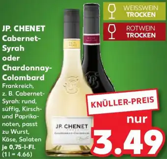 Kaufland JP. CHENET Cabernet-Syrah oder Chardonnay-Colombard Angebot