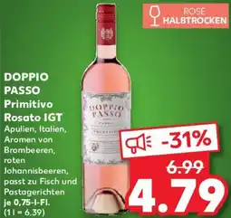 Kaufland DOPPIO PASSO Primitivo Rosato IGT Angebot