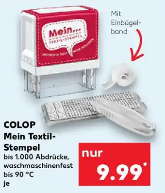 Kaufland COLOP Mein Textil-Stempel Angebot
