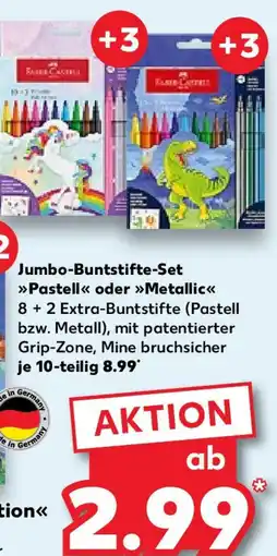 Kaufland Jumbo-Buntstifte-Set >>>Pastell<< oder >>Metallic<< Angebot