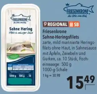 CITTI Markt Friesenkrone Sahne-Heringsfilets Angebot