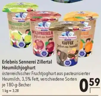 CITTI Markt Erlebnis Sennerei Zillertal Heumilchjoghurt Angebot