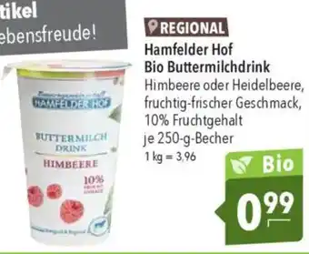 CITTI Markt Hamfelder Hof Bio Buttermilchdrink Angebot