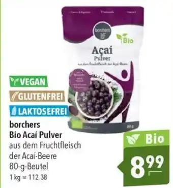 CITTI Markt borchers Bio Acaí Pulver Angebot