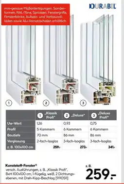 Hellweg Durabil kunststoff-fenster klassik profi Angebot