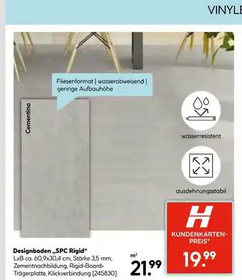 Hellweg Designboden 'spc rigid' Angebot