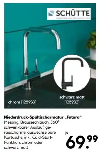 Hellweg Schütte niederdruck-spültischarmatur futura chrom Angebot